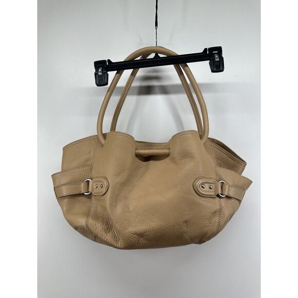 Cole Haan Village Classics Tote Beige Pebbled Leather Shoulder Bag Large READ - Picture 12 of 13